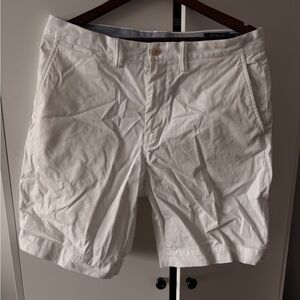 Ralph Lauren Classic White Men's Flat Front Shorts